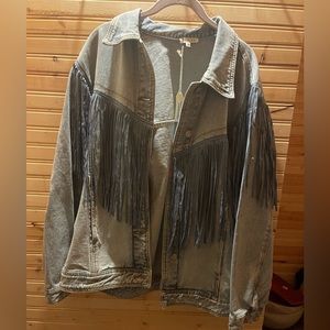 NEW Fun Jean Jacket. Size Medium